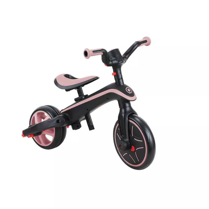 Children's tricycle 4 in 1 GLOBBER EXPLORER TRIKE FOLDABLE, foldable, pink color