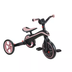 Children's tricycle 4 in 1 GLOBBER EXPLORER TRIKE FOLDABLE, foldable, pink color