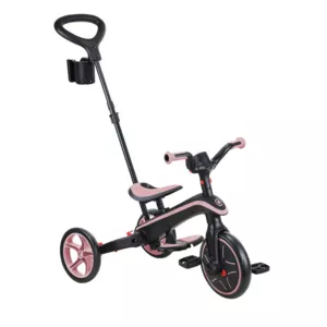 Children's tricycle 4 in 1 GLOBBER EXPLORER TRIKE FOLDABLE, foldable, pink color