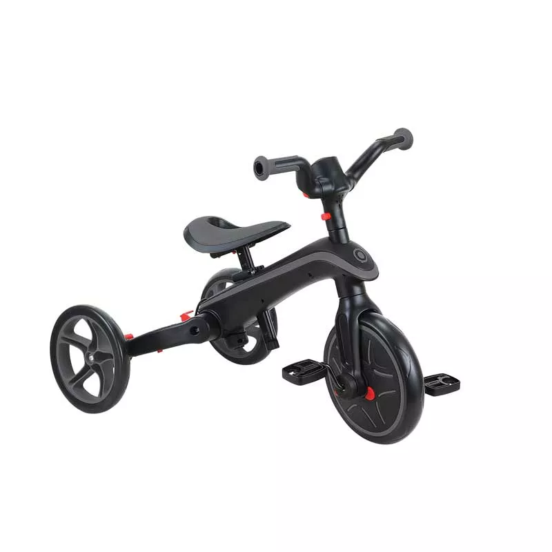 Children's tricycle 4 in 1 GLOBBER EXPLORER TRIKE FOLDABLE, foldable, gray-black color