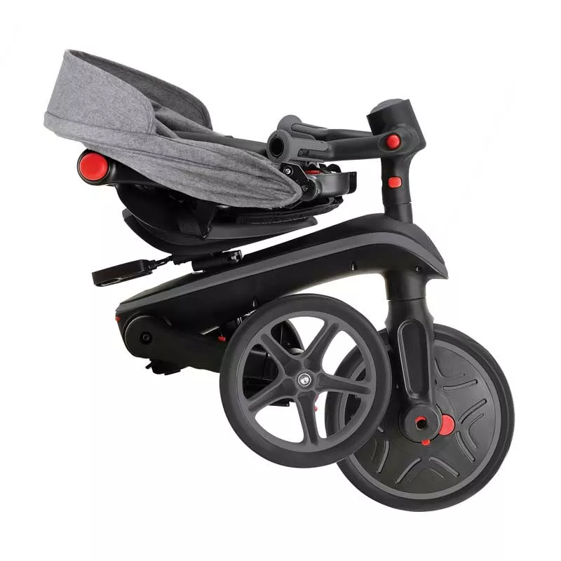 Children's tricycle 4 in 1 GLOBBER EXPLORER TRIKE FOLDABLE, foldable, gray-black color