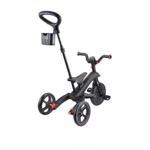 Children's tricycle 4 in 1 GLOBBER EXPLORER TRIKE FOLDABLE, foldable, gray-black color