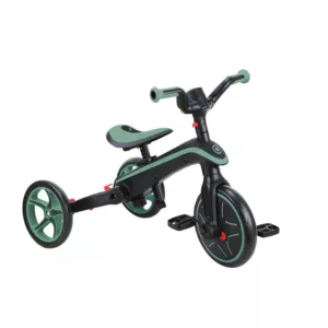 Children's 4 in 1 tricycle GLOBBER EXPLORER TRIKE FOLDABLE, foldable, color olive