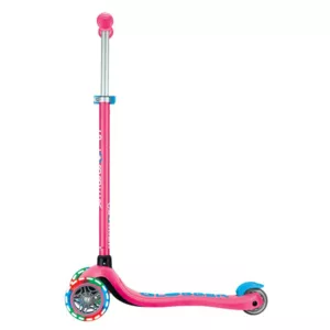 Kids scooter with 3 light up wheels GLOBBER PRIMO PLUS LIGHTS, pink