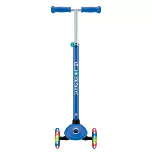 Children's scooter with 3 light-up wheels GLOBBER PRIMO PLUS LIGHTS, blue - green