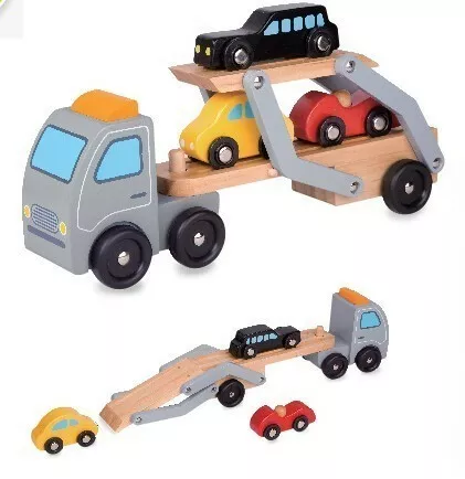 Children's car carrier with 3 carts