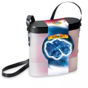 Children's binoculars with case NAVIR Super 40, blue/pink