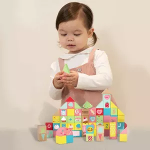 Children's wooden construction set of 68 pieces - Sweets