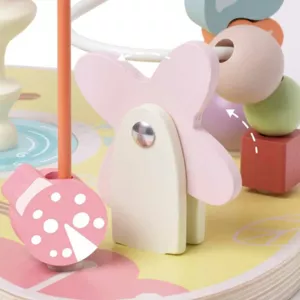 Children's wooden campfire - Colorful garden