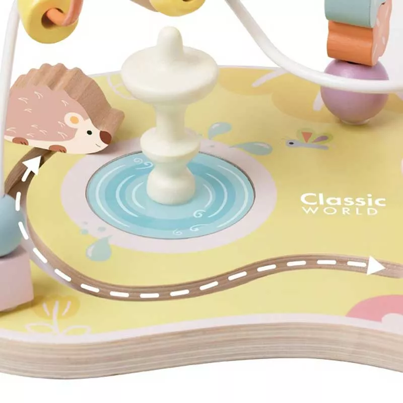 Children's wooden campfire - Colorful garden