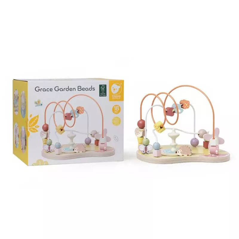 Children's wooden campfire - Colorful garden