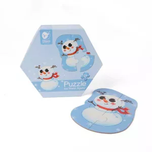 Детски дървен пъзел - Снежна приказка