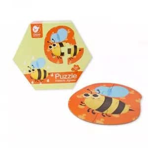 Детски дървен пъзел - Светът на насекомите