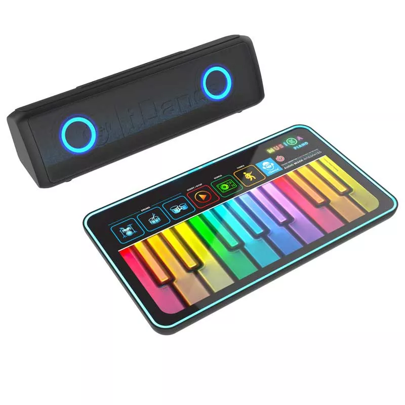 Set of musical tablet-piano with speaker, for children