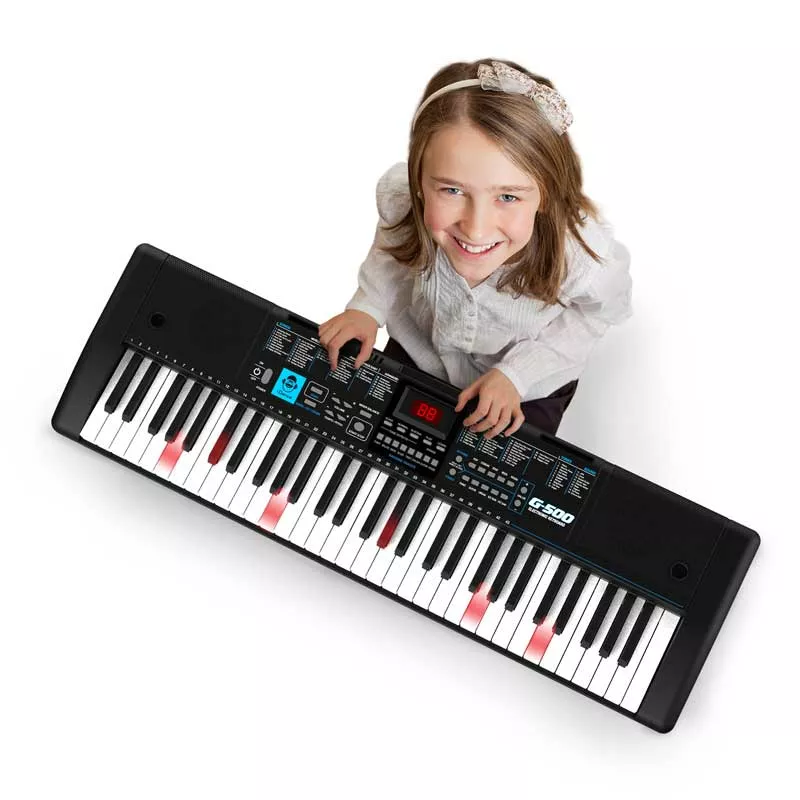 Piano with illuminating teaching keys - 5 octaves G-500