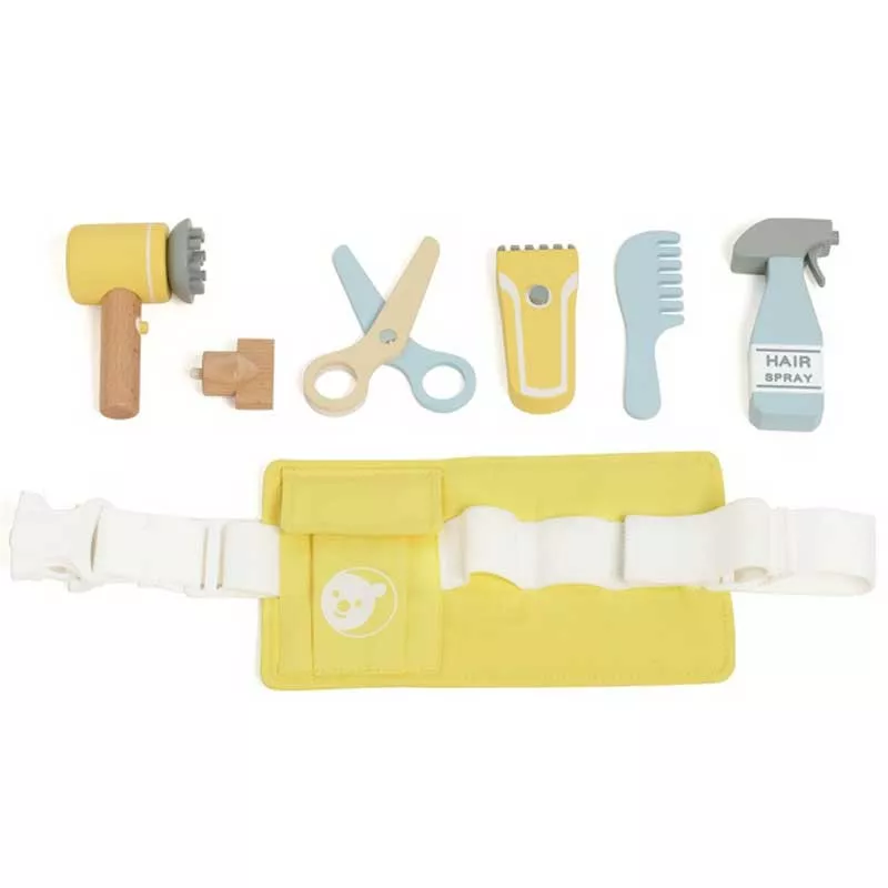 Children's hairdressing set with belt