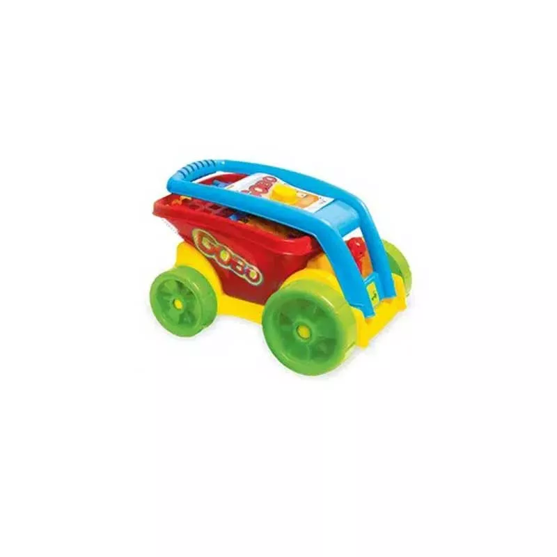 Children's truck "Gobo" with a set of waffle construction pieces