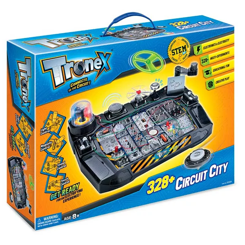 Children's set of 328 experiments with electrical circuits