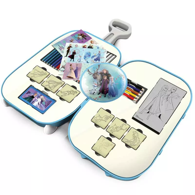 Детски комплект за рисуване "Frozen 2" в куфарче на колеца 