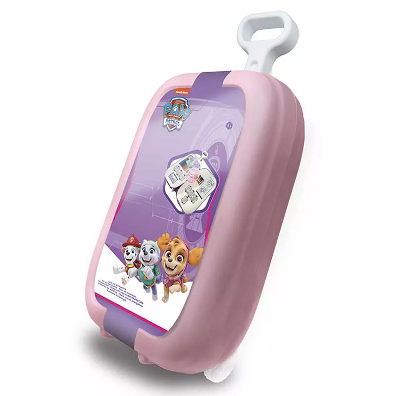 Детски комплект за рисуване "Пес Патрул" в куфарче на колелца - за момиче