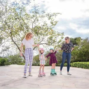 Children's roller skates GLOBBER 2 in 1, size 26-29, mint green