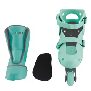 Children's roller skates GLOBBER 2 in 1, size 26-29, mint green