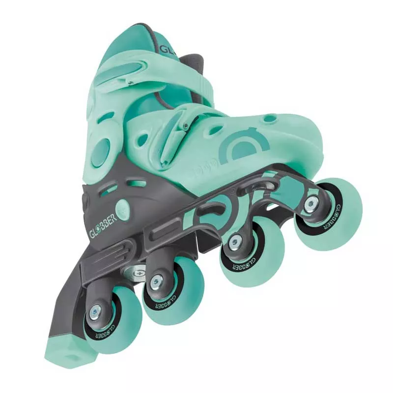 Children's roller skates GLOBBER 2 in 1, size 26-29, mint green