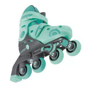 Children's roller skates GLOBBER 2 in 1, size 26-29, mint green