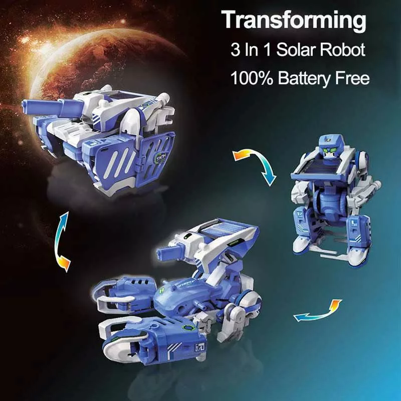 Child solar robot - 3 in 1 constructor