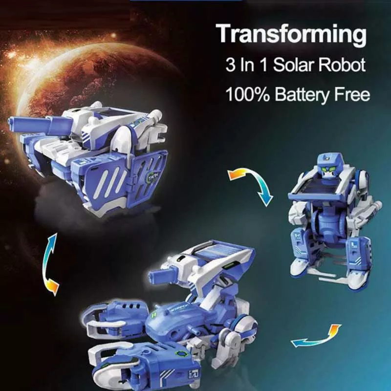 Child solar robot - 3 in 1 constructor