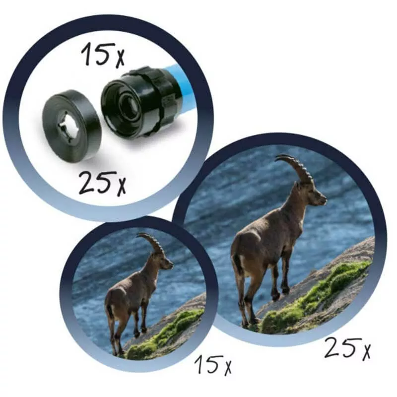 Children's telescope with tripod NAVIR Explora, 15-25x35, green