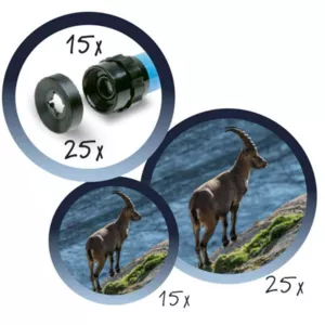 Children's telescope with tripod NAVIR Explora, 15-25x35, green