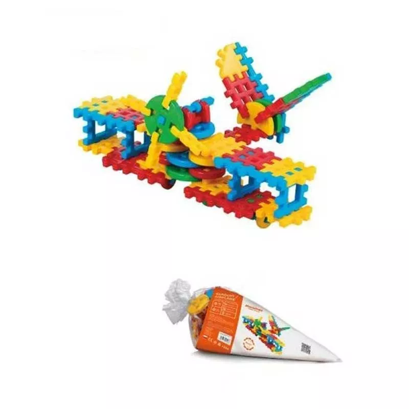 Children's waffle construction kit Plane - 70 pieces