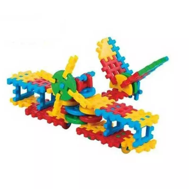 Children's waffle construction kit Plane - 70 pieces