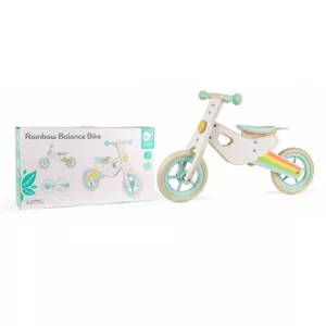 Children's wooden balance bike Rainbow