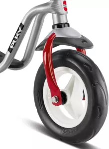 Детско колело без педали със степенка и звънец PUKY LR M PLUS - сребристо и червено