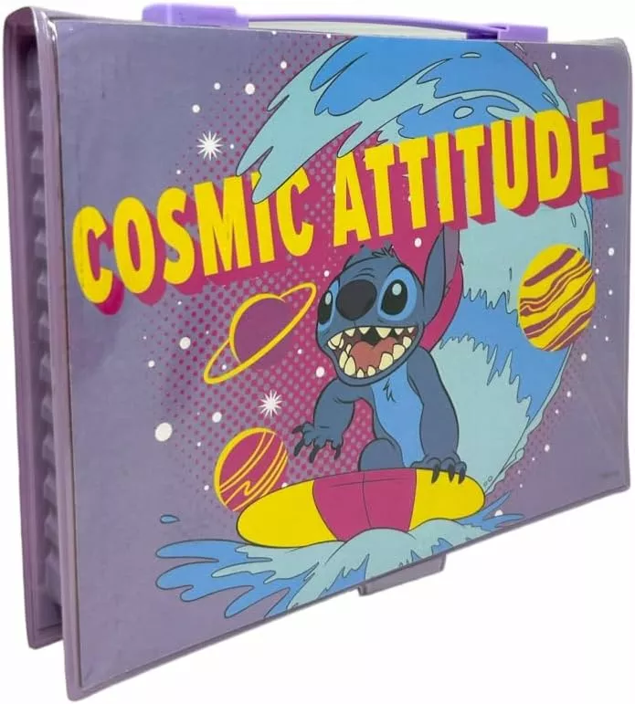 Child's suitcase with drawing accessories "Stitch" - 52 pieces