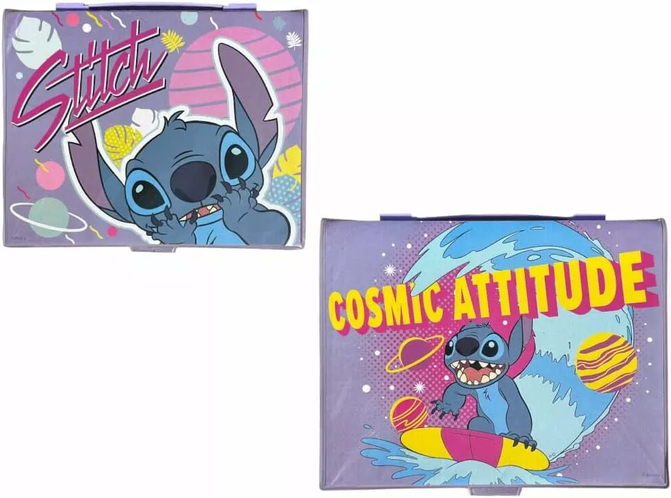 Child's suitcase with drawing accessories "Stitch" - 52 pieces