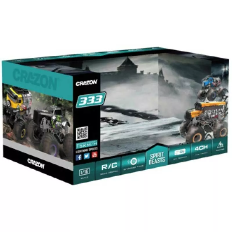 SUV "Shark" for stunts, with remote control, gray 1:16