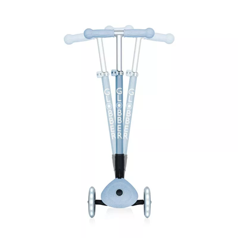 Еко тротинетка за деца PRIMO FOLDABLE LIGHTS ECO – цвят боровинка