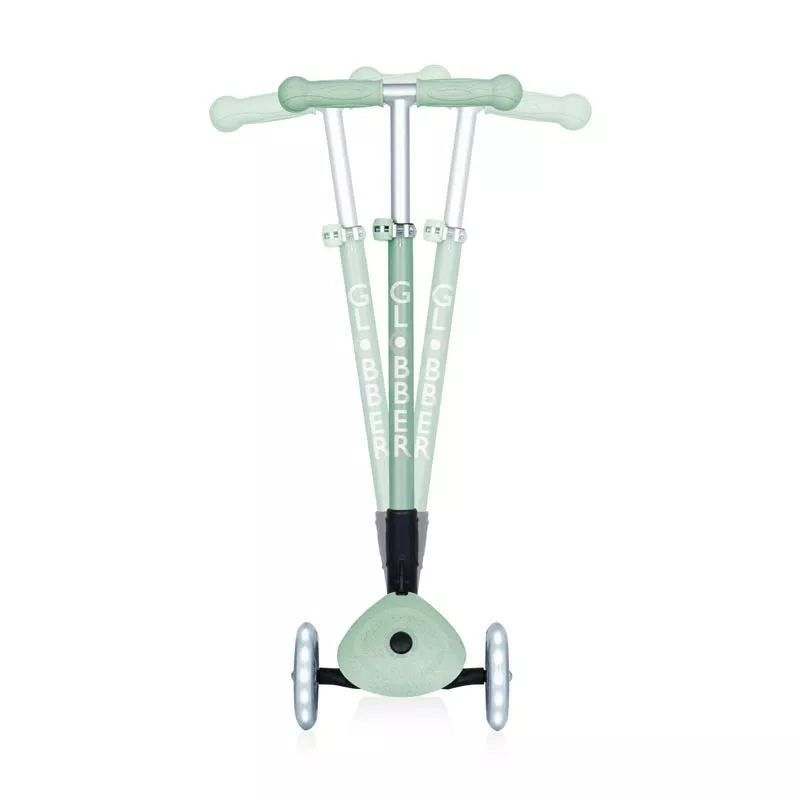 Еко тротинетка за деца PRIMO FOLDABLE LIGHTS ECO – цвят пистачио