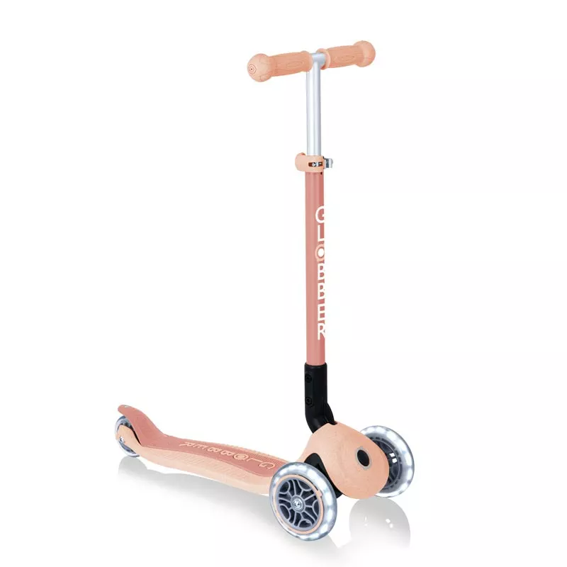 Eco scooter for kids PRIMO FOLDABLE LIGHTS ECO - color peach