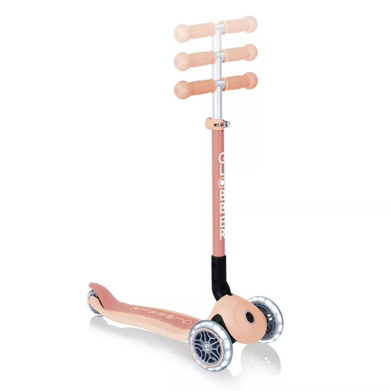 Eco scooter for kids PRIMO FOLDABLE LIGHTS ECO - color peach