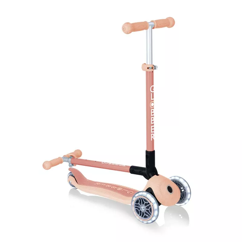 Eco scooter for kids PRIMO FOLDABLE LIGHTS ECO - color peach