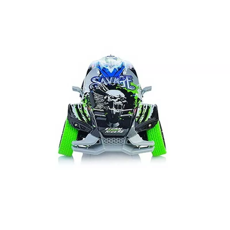Action car with 3 wheels, smoke effect, music and lights, RC 1:16 scale
