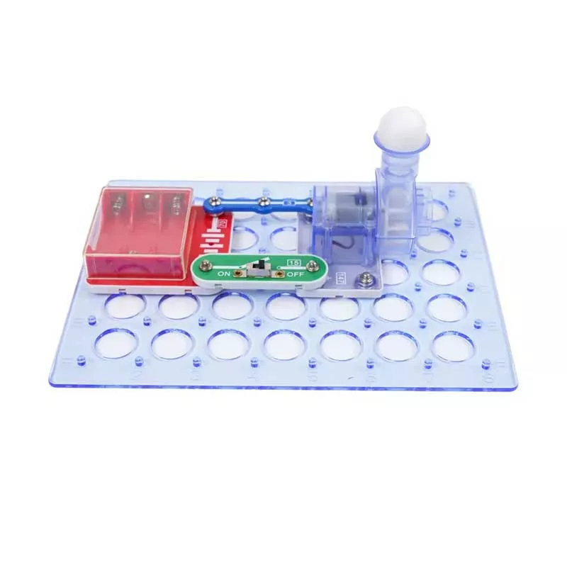 Experiment with electrical circuits for kids - launching a ball
