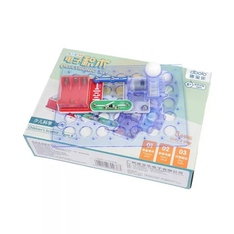 Experiment with electrical circuits for kids - launching a ball
