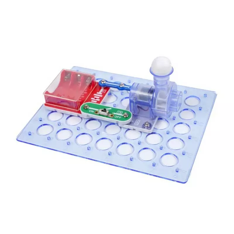 Experiment with electrical circuits for kids - launching a ball