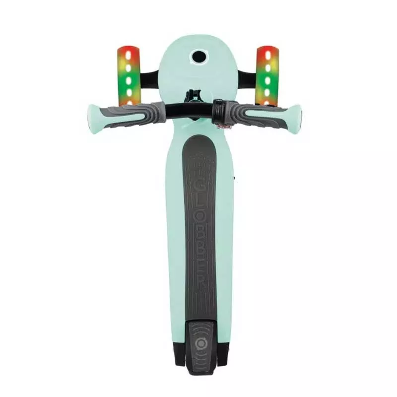 Electric scooter with light-up wheels GLOBBER E-MOTION 4 PLUS for children over 6 years old - mint green