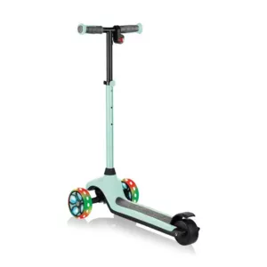 Electric scooter with light-up wheels GLOBBER E-MOTION 4 PLUS for children over 6 years old - mint green